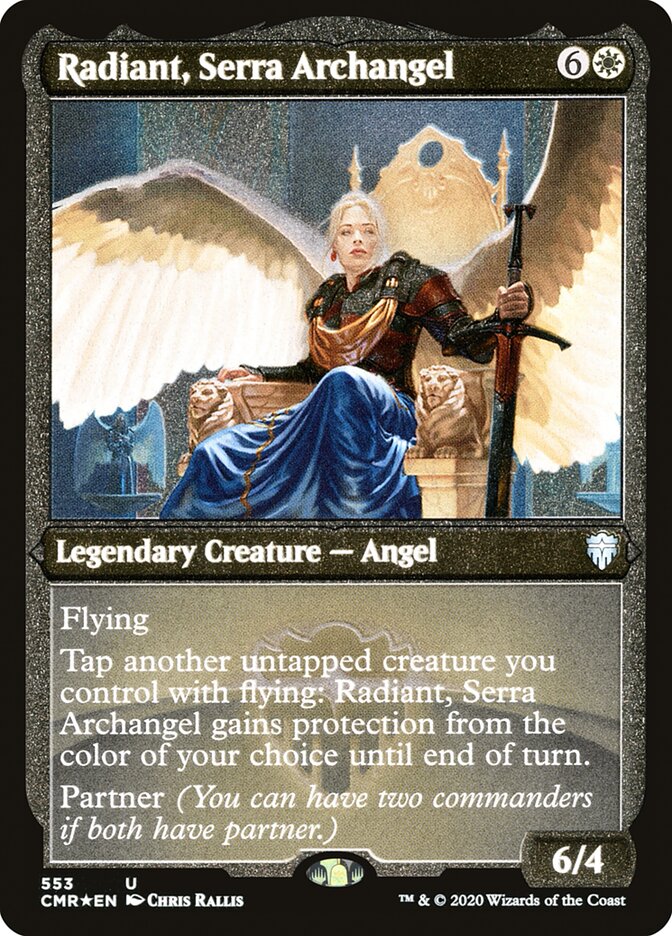 Radiant, Serra Archangel (Etched) [Commander Legends] | The CG Realm