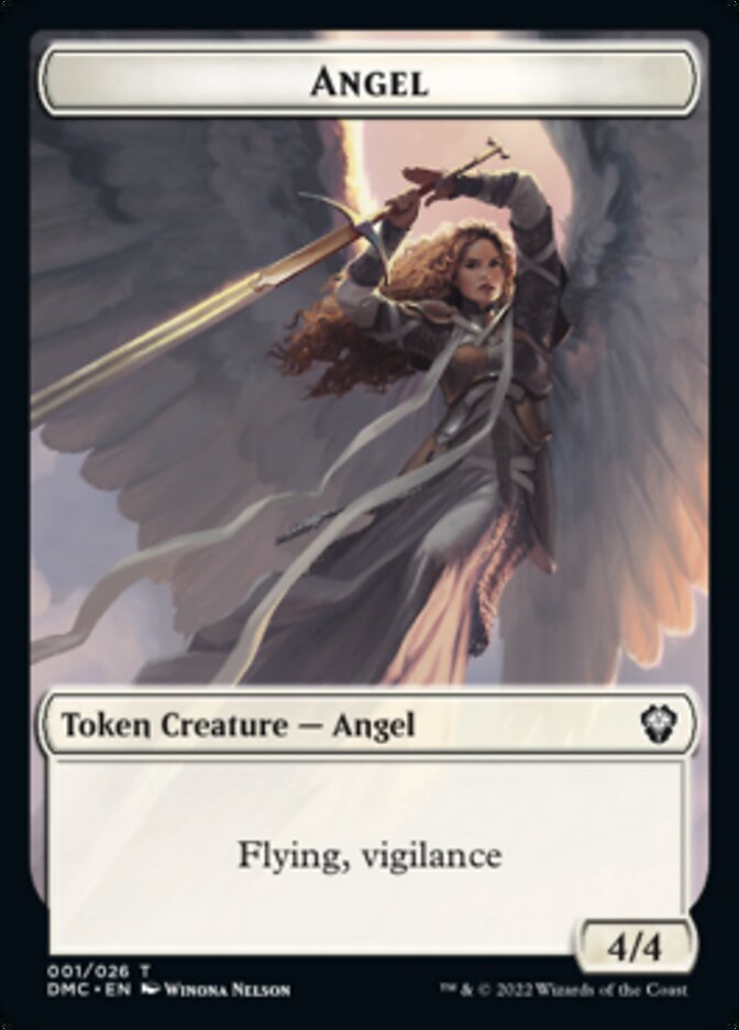 Angel Token [Dominaria United Commander Tokens] | The CG Realm