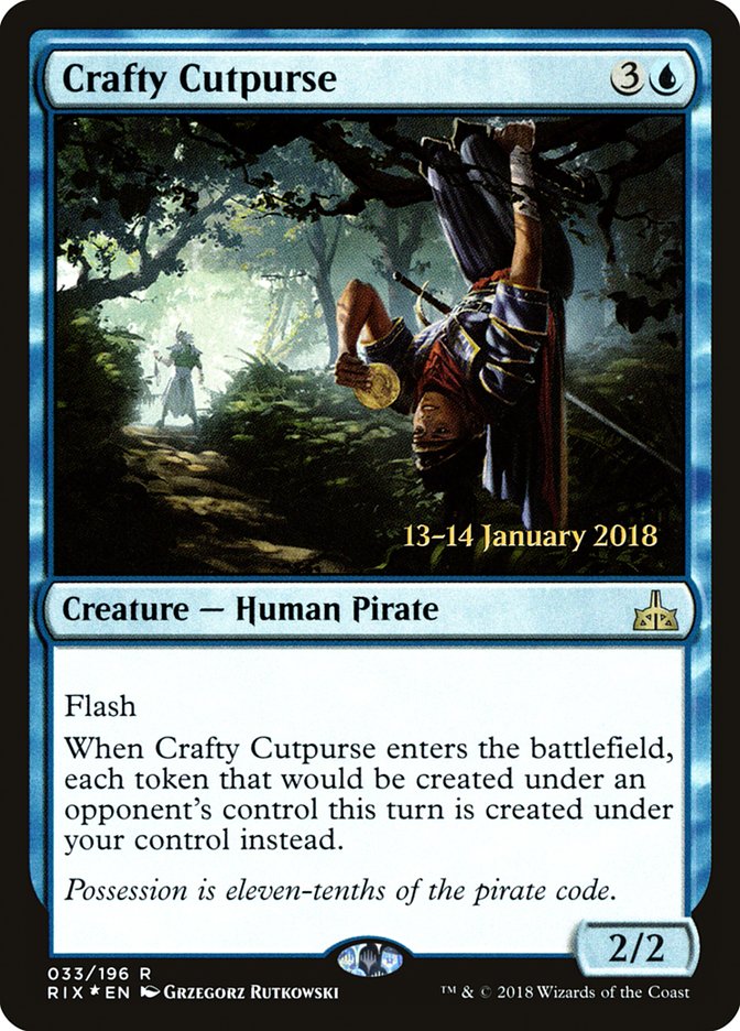 Crafty Cutpurse [Rivals of Ixalan Prerelease Promos] | The CG Realm