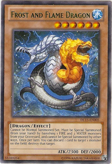 Frost and Flame Dragon (Green) [DL15-EN005] Rare | The CG Realm