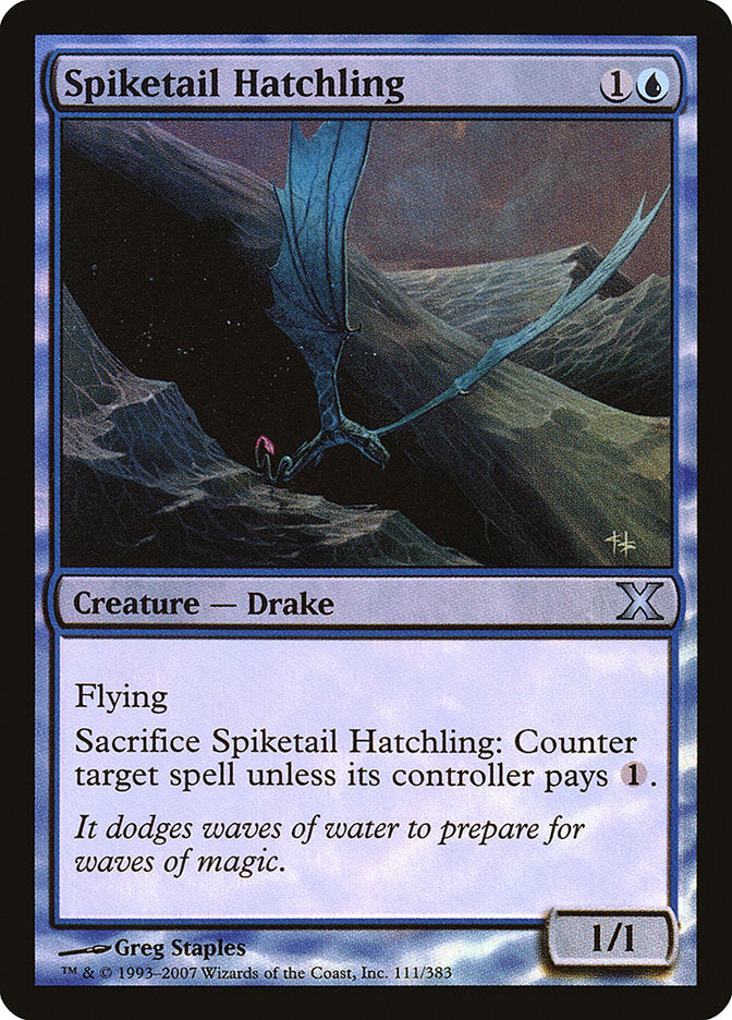 Spiketail Hatchling (Premium Foil) [Tenth Edition] | The CG Realm