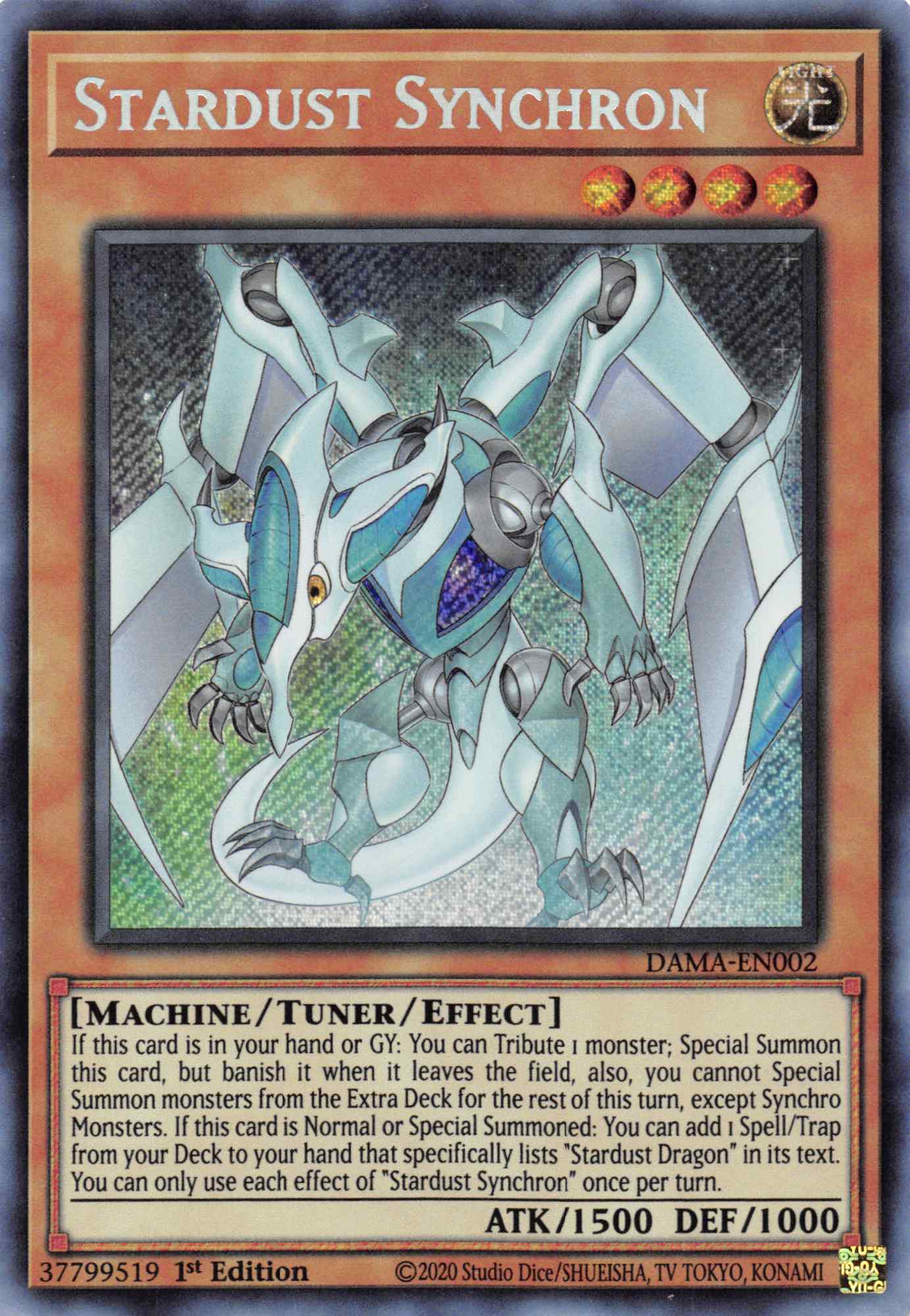 Stardust Synchron [DAMA-EN002] Secret Rare | The CG Realm