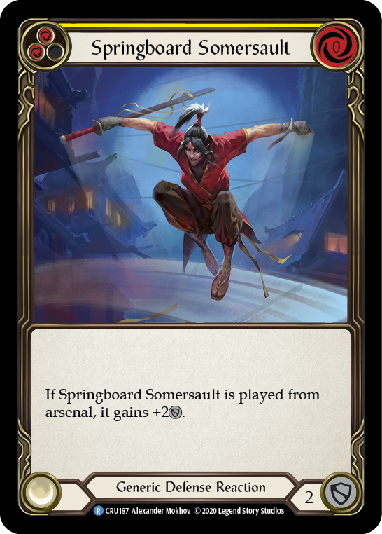 Springboard Somersault [CRU187] (Crucible of War)  1st Edition Rainbow Foil | The CG Realm