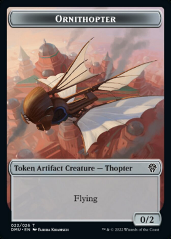 Soldier // Ornithopter Double-Sided Token [Dominaria United Tokens] | The CG Realm