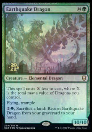 Earthquake Dragon [Commander Legends: Battle for Baldur's Gate Prerelease Promos] | The CG Realm