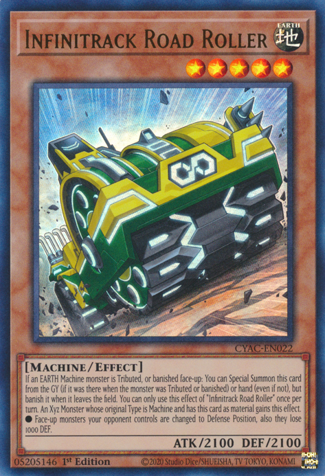 Infinitrack Road Roller [CYAC-EN022] Ultra Rare | The CG Realm