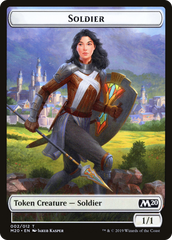 Soldier // Dinosaur Double-Sided Token [Game Night 2019 Tokens] | The CG Realm