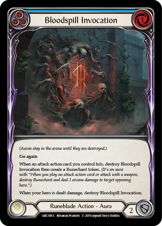 Bloodspill Invocation (Blue) [ARC108-C] (Arcane Rising)  1st Edition Normal | The CG Realm