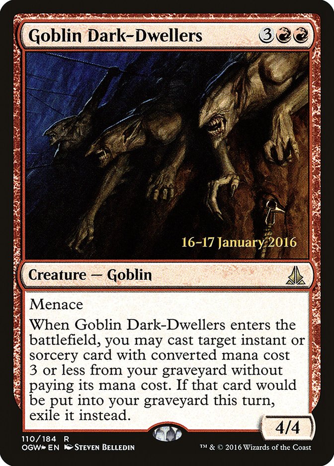 Goblin Dark-Dwellers [Oath of the Gatewatch Prerelease Promos] | The CG Realm