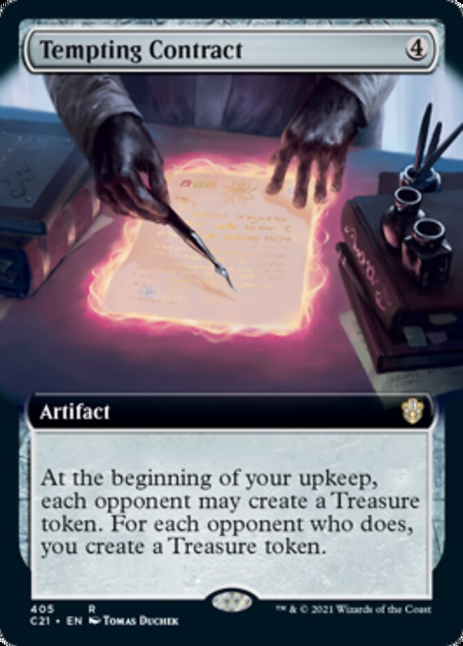 Tempting Contract (Extended Art) [Commander 2021] | The CG Realm