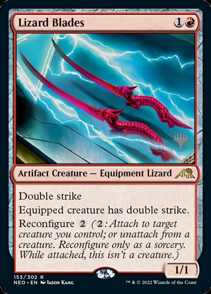 Lizard Blades (Promo Pack) [Kamigawa: Neon Dynasty Promos] | The CG Realm