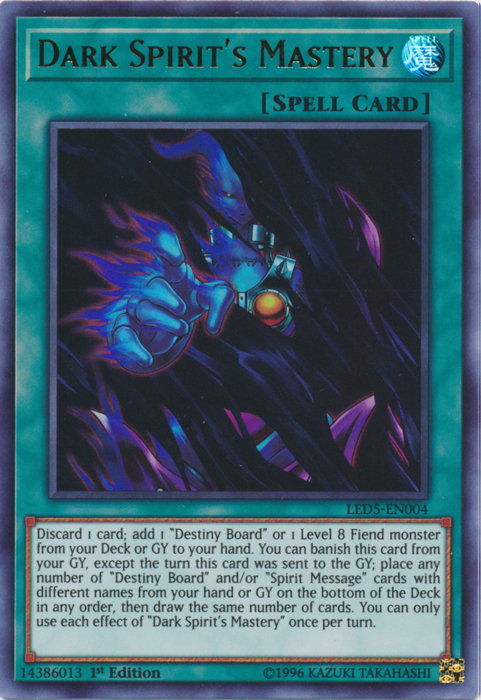 Dark Spirit's Mastery [LED5-EN004] Ultra Rare | The CG Realm