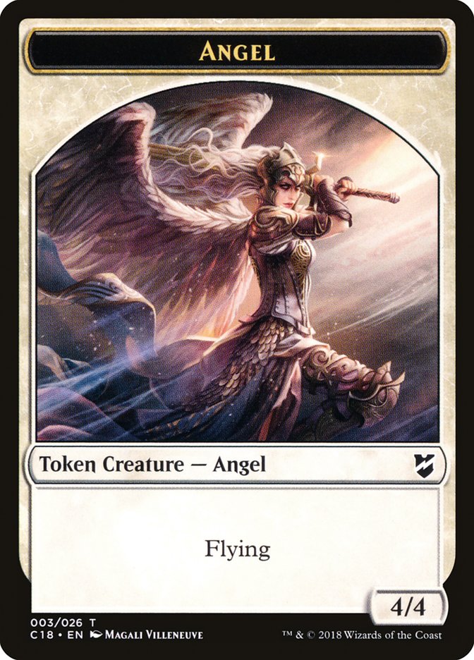 Manifest // Angel Double-Sided Token [Commander 2018 Tokens] | The CG Realm
