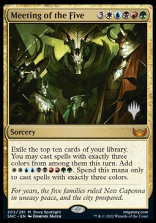 Meeting of the Five (Promo Pack) [Streets of New Capenna Promos] | The CG Realm