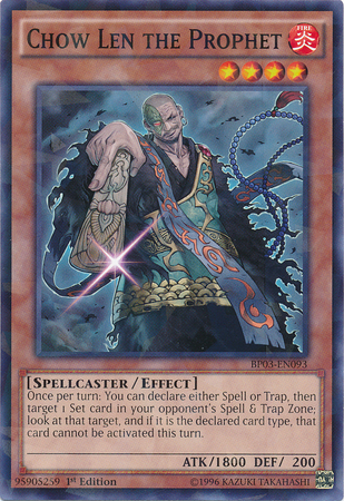 Chow Len the Prophet [BP03-EN093] Shatterfoil Rare | The CG Realm