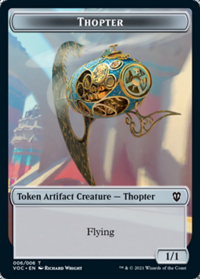 Spirit (003) // Thopter Double-Sided Token [Innistrad: Crimson Vow Commander Tokens] | The CG Realm