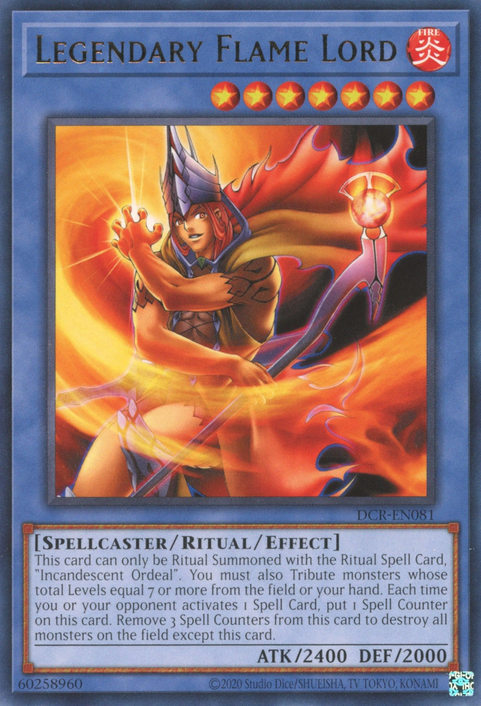 Legendary Flame Lord [DCR-EN081] Rare | The CG Realm