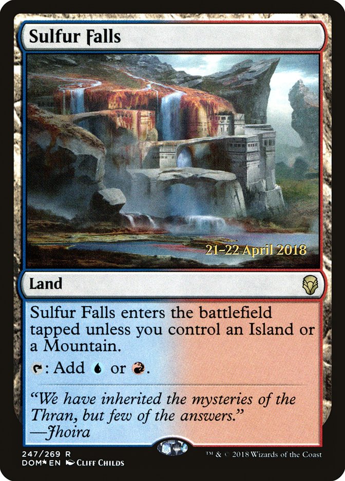 Sulfur Falls [Dominaria Prerelease Promos] | The CG Realm