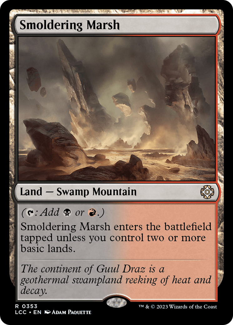 Smoldering Marsh [The Lost Caverns of Ixalan Commander] | The CG Realm