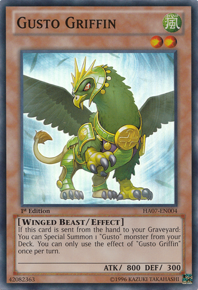 Gusto Griffin [HA07-EN004] Super Rare | The CG Realm