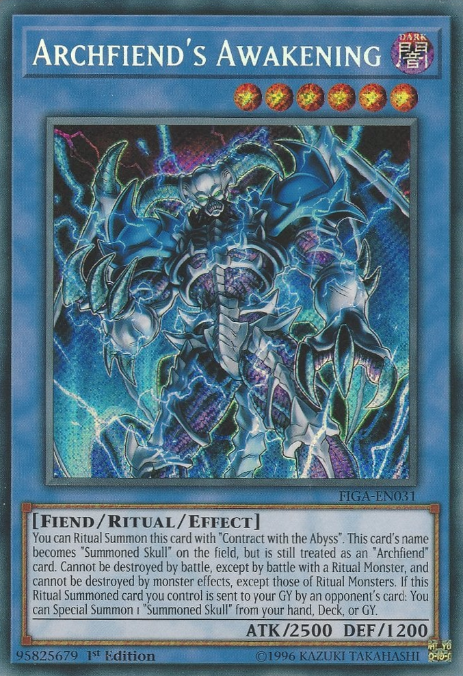 Archfiend's Awakening [FIGA-EN031] Secret Rare | The CG Realm