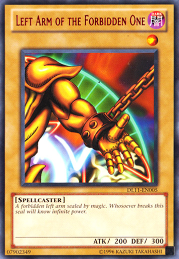 Left Arm of the Forbidden One (Red) [DL11-EN005] Rare | The CG Realm