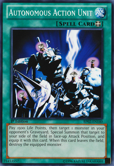 Autonomous Action Unit [BP02-EN140] Common | The CG Realm