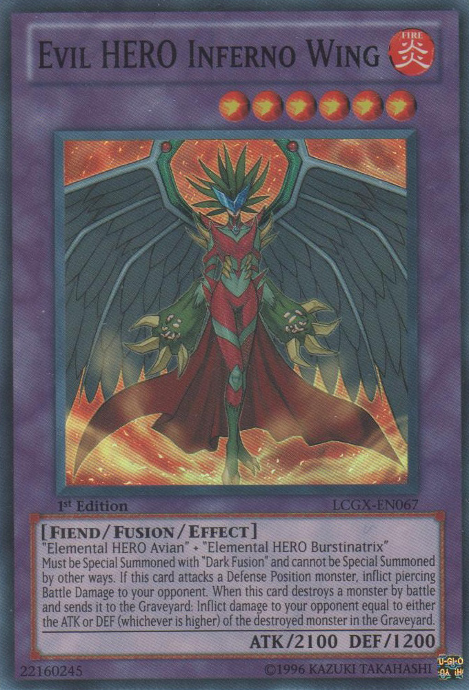 Evil HERO Inferno Wing [LCGX-EN067] Super Rare | The CG Realm