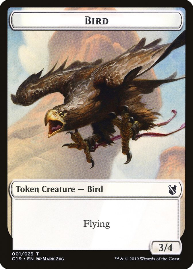 Bird Token (001/029) [Commander 2019 Tokens] | The CG Realm