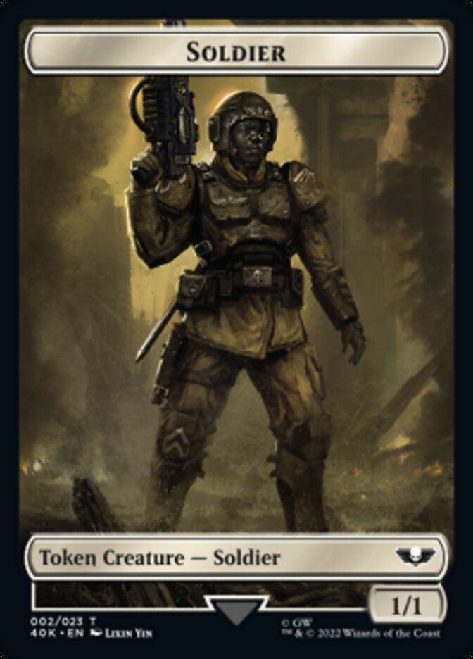 Soldier (002) // Zephyrim Double-Sided Token [Warhammer 40,000 Tokens] | The CG Realm