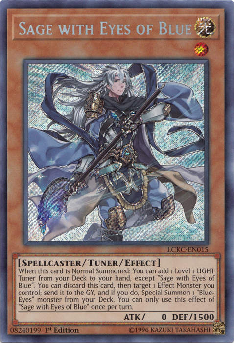 Sage with Eyes of Blue [LCKC-EN015] Secret Rare | The CG Realm