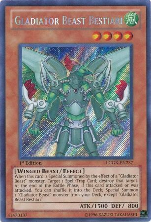 Gladiator Beast Bestiari [LCGX-EN237] Secret Rare | The CG Realm