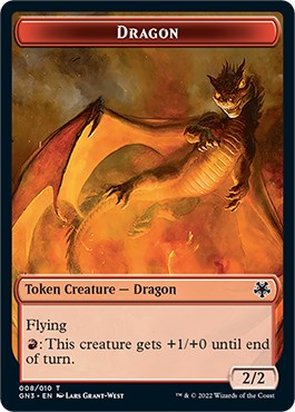 Dragon // Elf Warrior Double-Sided Token [Game Night: Free-for-All Tokens] | The CG Realm