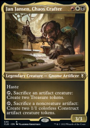 Jan Jansen, Chaos Crafter (Foil Etched) [Commander Legends: Battle for Baldur's Gate] | The CG Realm