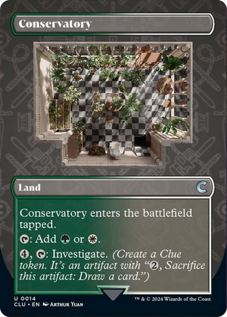 Conservatory (Borderless) [Ravnica: Clue Edition] | The CG Realm