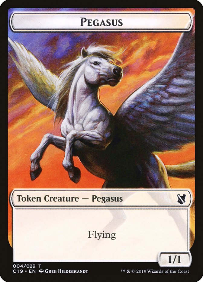 Pegasus Token [Commander 2019 Tokens] | The CG Realm