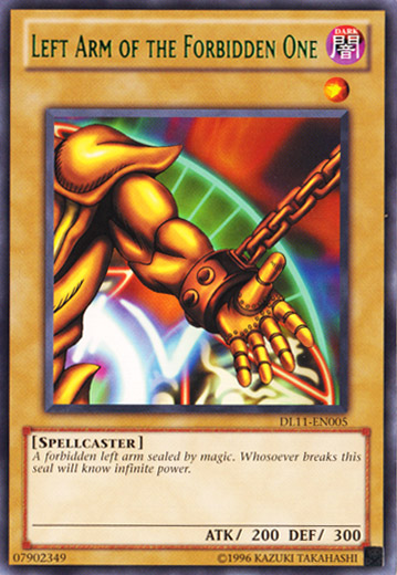 Left Arm of the Forbidden One (Green) [DL11-EN005] Rare | The CG Realm