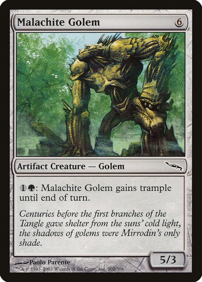 Malachite Golem [Mirrodin] | The CG Realm