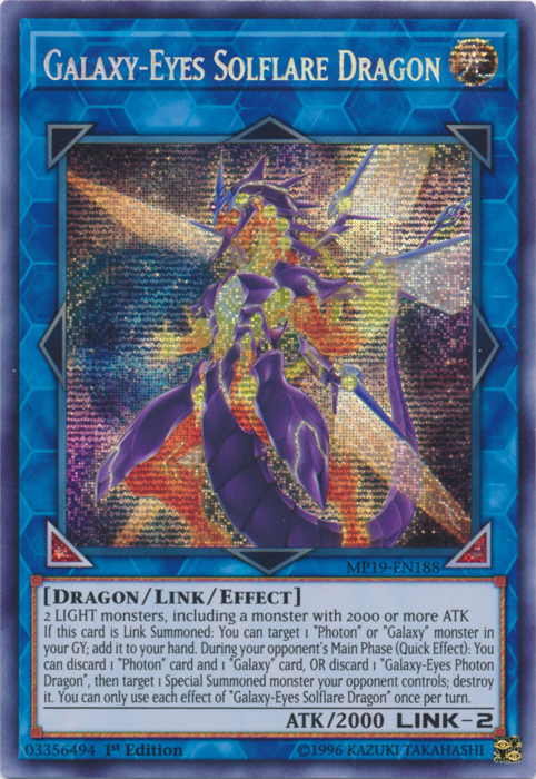 Galaxy-Eyes Solflare Dragon [MP19-EN188] Prismatic Secret Rare | The CG Realm