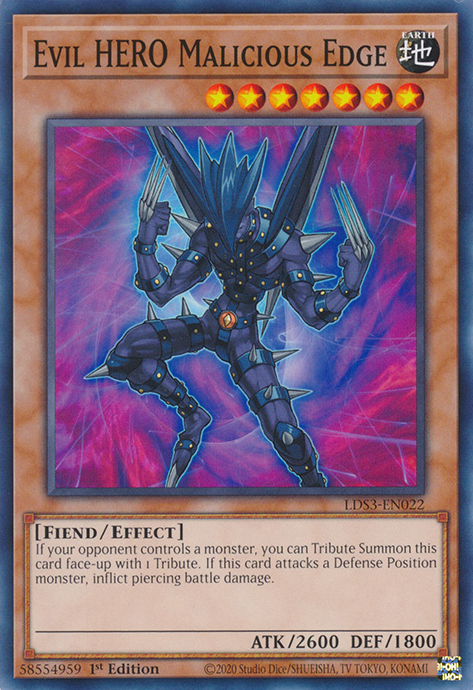 Evil HERO Malicious Edge [LDS3-EN022] Common | The CG Realm