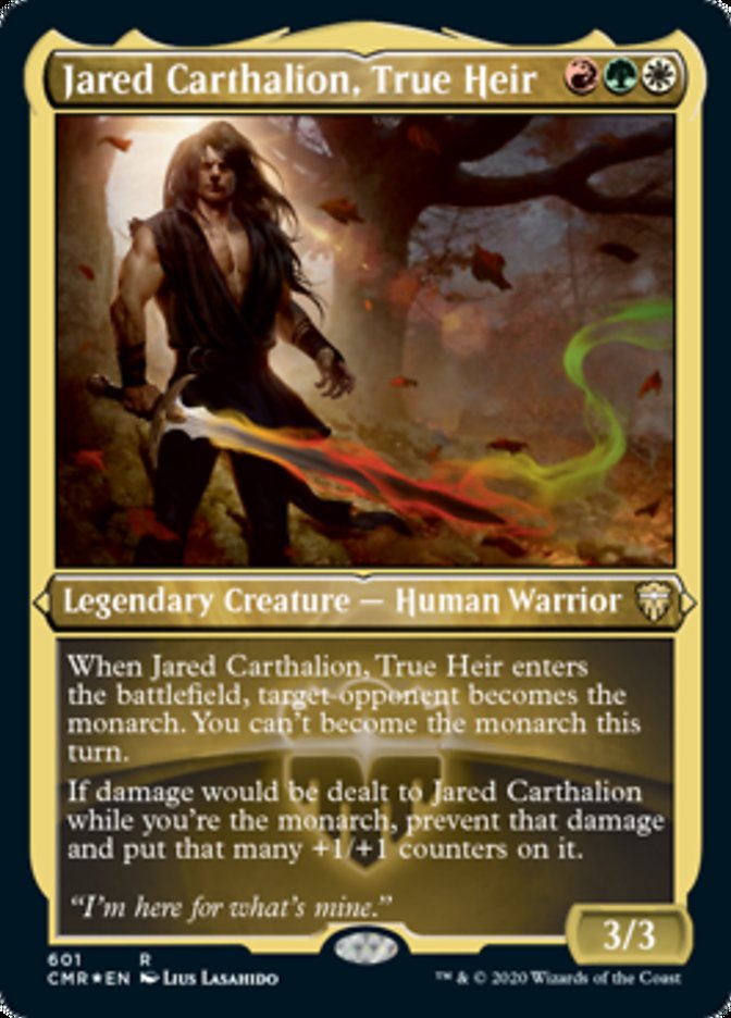 Jared Carthalion, True Heir (Etched) [Commander Legends] | The CG Realm