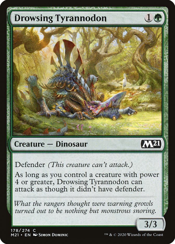 Drowsing Tyrannodon [Core Set 2021] | The CG Realm