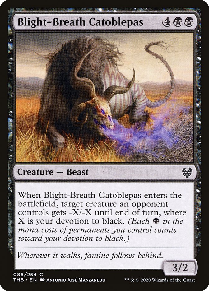 Blight-Breath Catoblepas [Theros Beyond Death] | The CG Realm