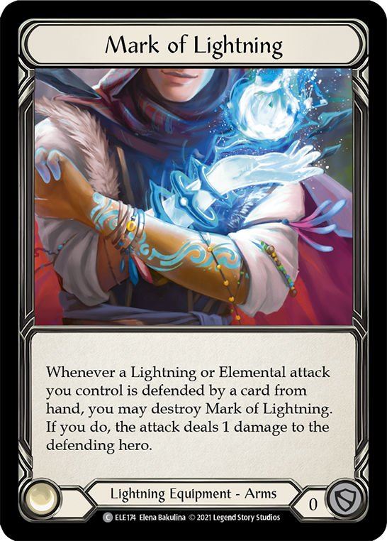 Mark of Lightning [ELE174] (Tales of Aria)  1st Edition Cold Foil | The CG Realm