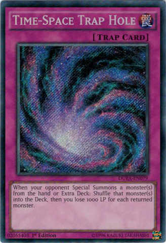 Time-Space Trap Hole [DUEA-EN079] Secret Rare | The CG Realm