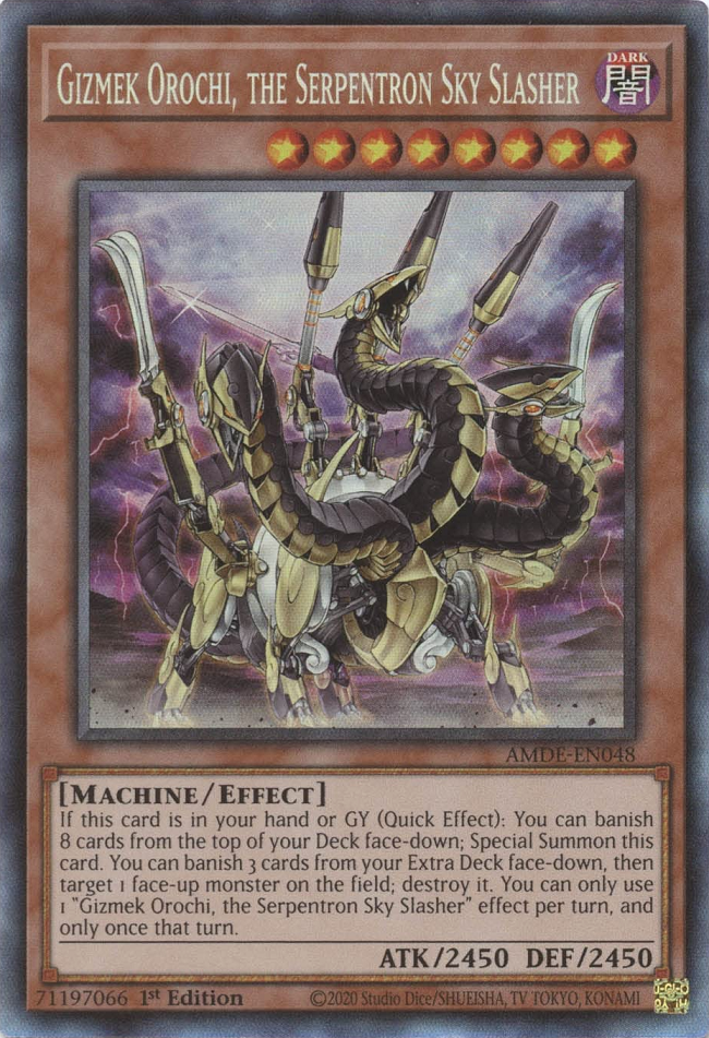 Gizmek Orochi, the Serpentron Sky Slasher [AMDE-EN048] Collector's Rare | The CG Realm