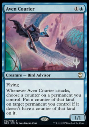 Aven Courier (Promo Pack) [Streets of New Capenna Commander Promos] | The CG Realm