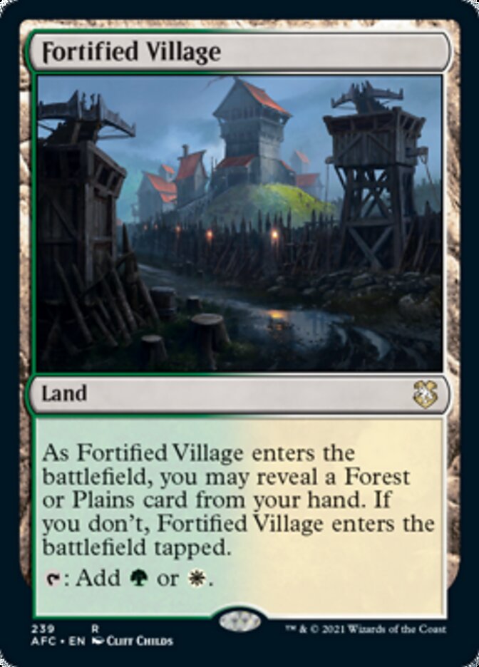 Fortified Village [Dungeons & Dragons: Adventures in the Forgotten Realms Commander] | The CG Realm