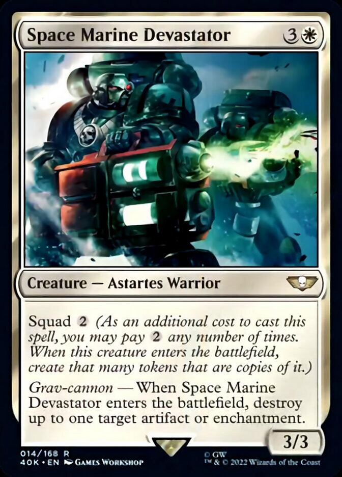 Space Marine Devastator (Surge Foil) [Warhammer 40,000] | The CG Realm