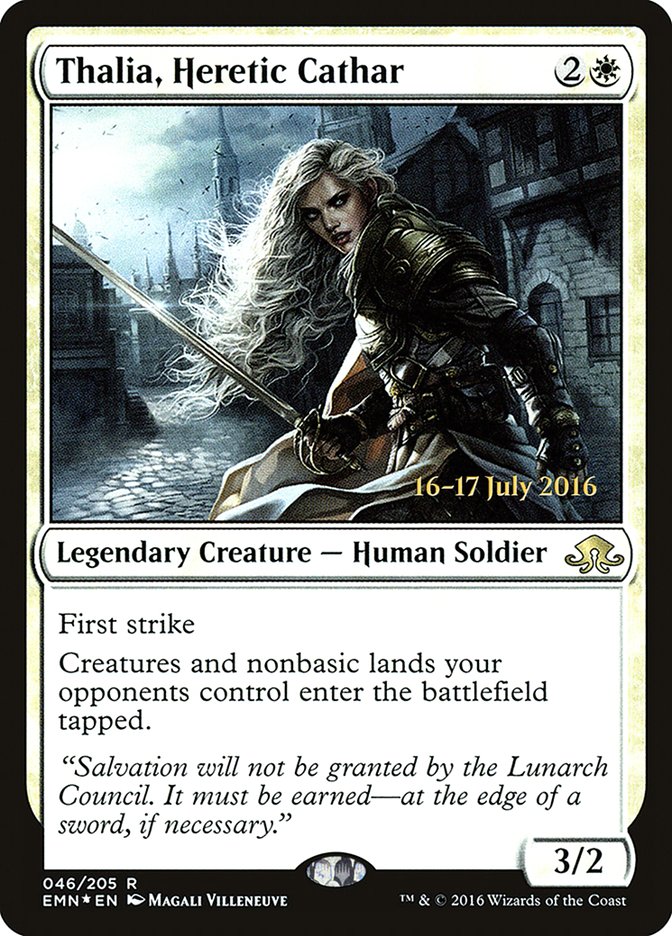 Thalia, Heretic Cathar [Eldritch Moon Prerelease Promos] | The CG Realm